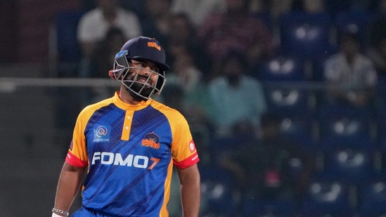 How Rishabh Pant struggled in the opening game of Delhi Premier League