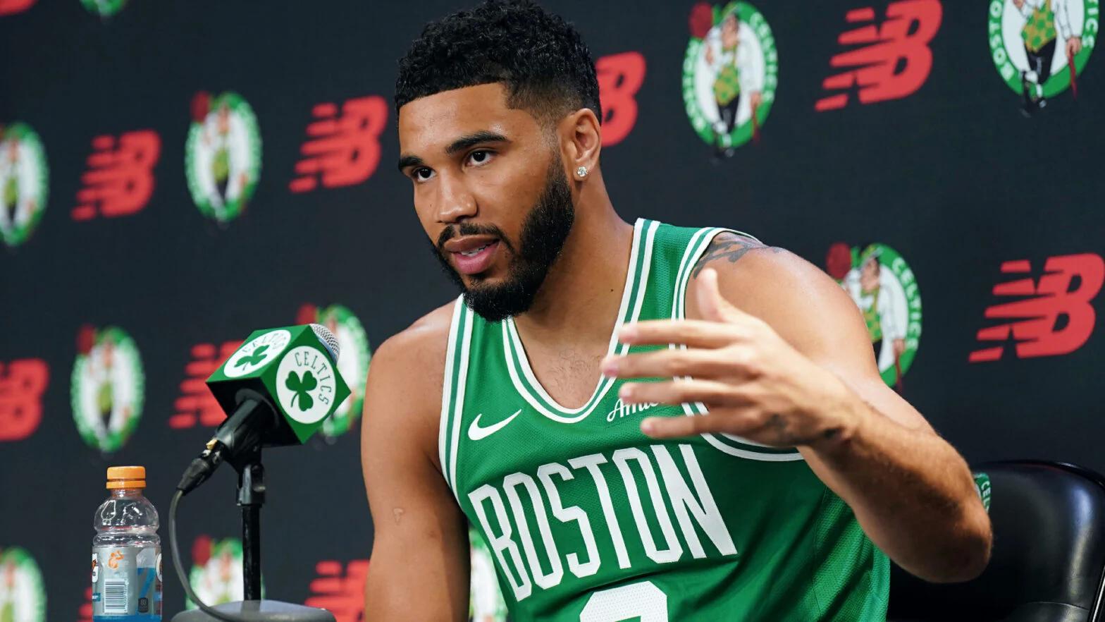 Jayson Tatum and Jaylen Brown enter season with determination for another championship bid