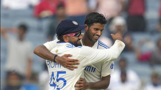 Washington's impact in Pune: 7/59 wickets taken