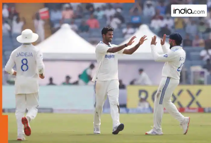 WATCH: Washington Sundar outsmarts Rachin Ravindra with a sensational delivery in India vs New Zealand 2nd Test at Pune