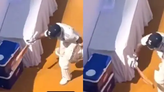 Virat Kohli's Frustration Boils Over: Smashes Water Box in Anger as 'Umpire's Call' Continues his Tough Spell Against Spin Bowling