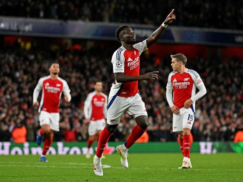 Bukayo Saka's Double Secures Victory for Arsenal Against Monaco as They Aim for UEFA Champions League Last 16