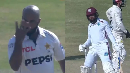 Sajid Khan of Pakistan Uses John Cena's Iconic Celebration to Intimidate West Indies Batter after Fiery Staredown